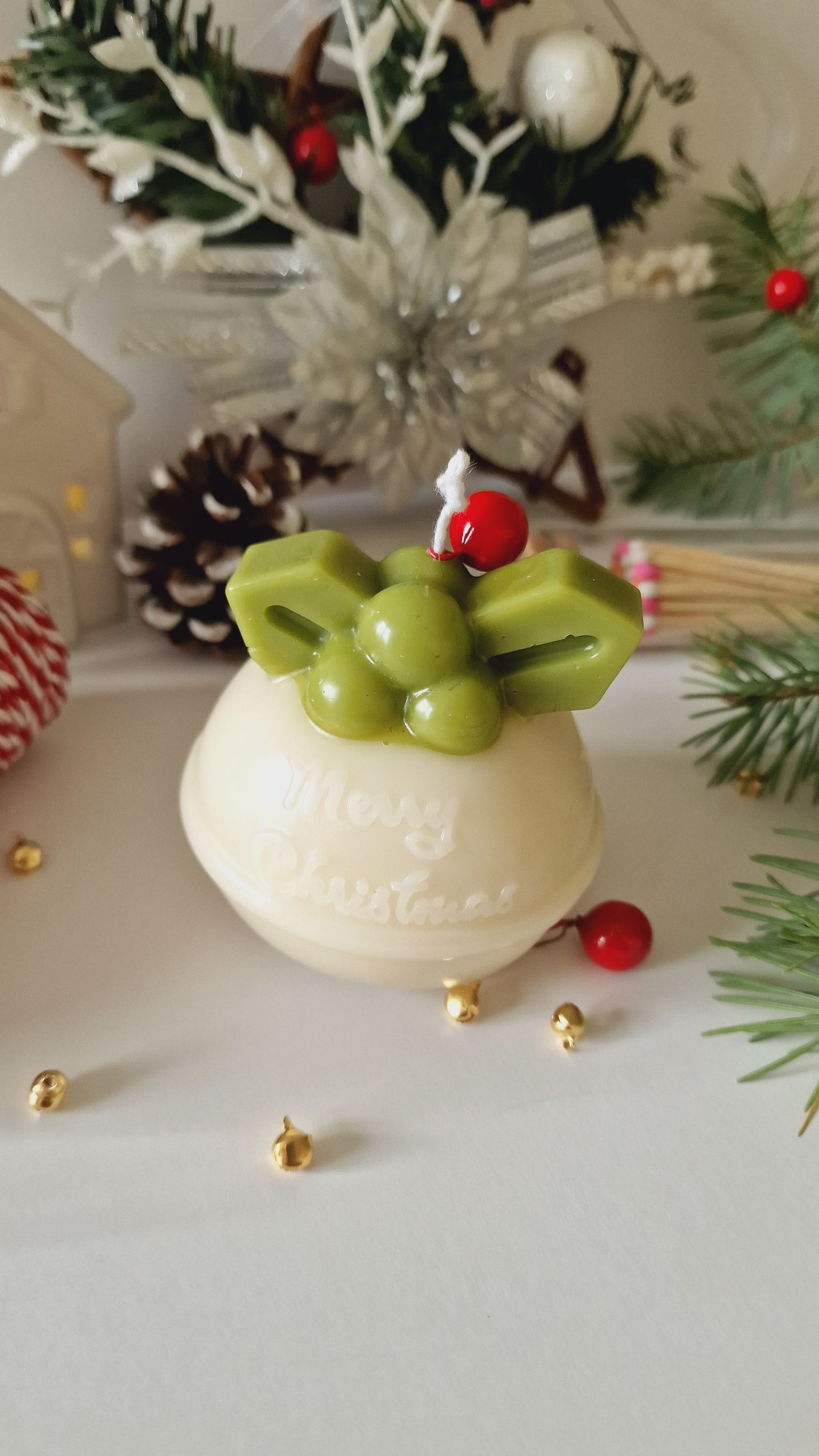 Bougie Boule de Noël