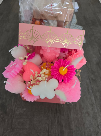 Bouquet de Bougies Gnome & Fleurs