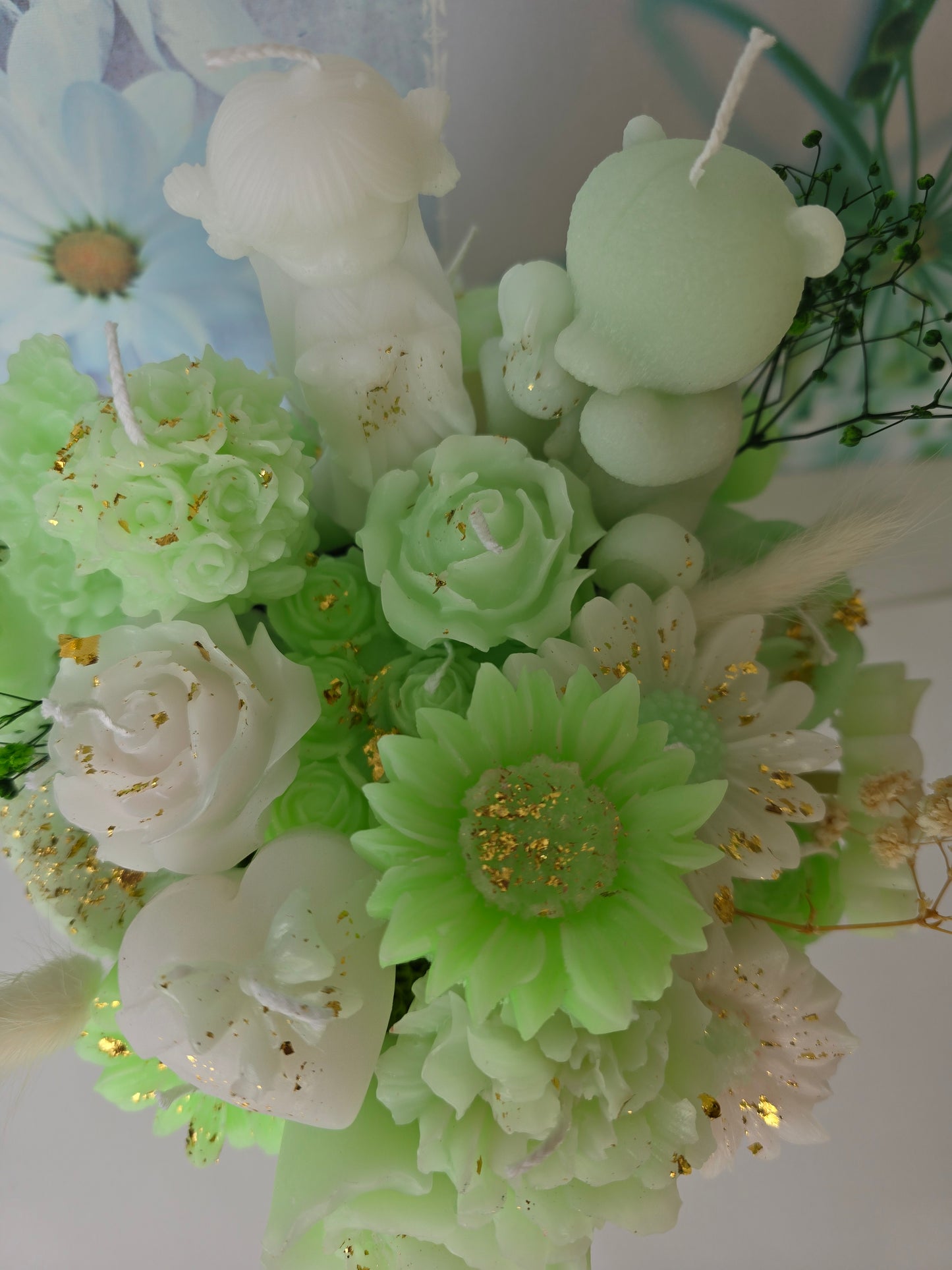 Bouquet de Bougies Ange & Fleurs