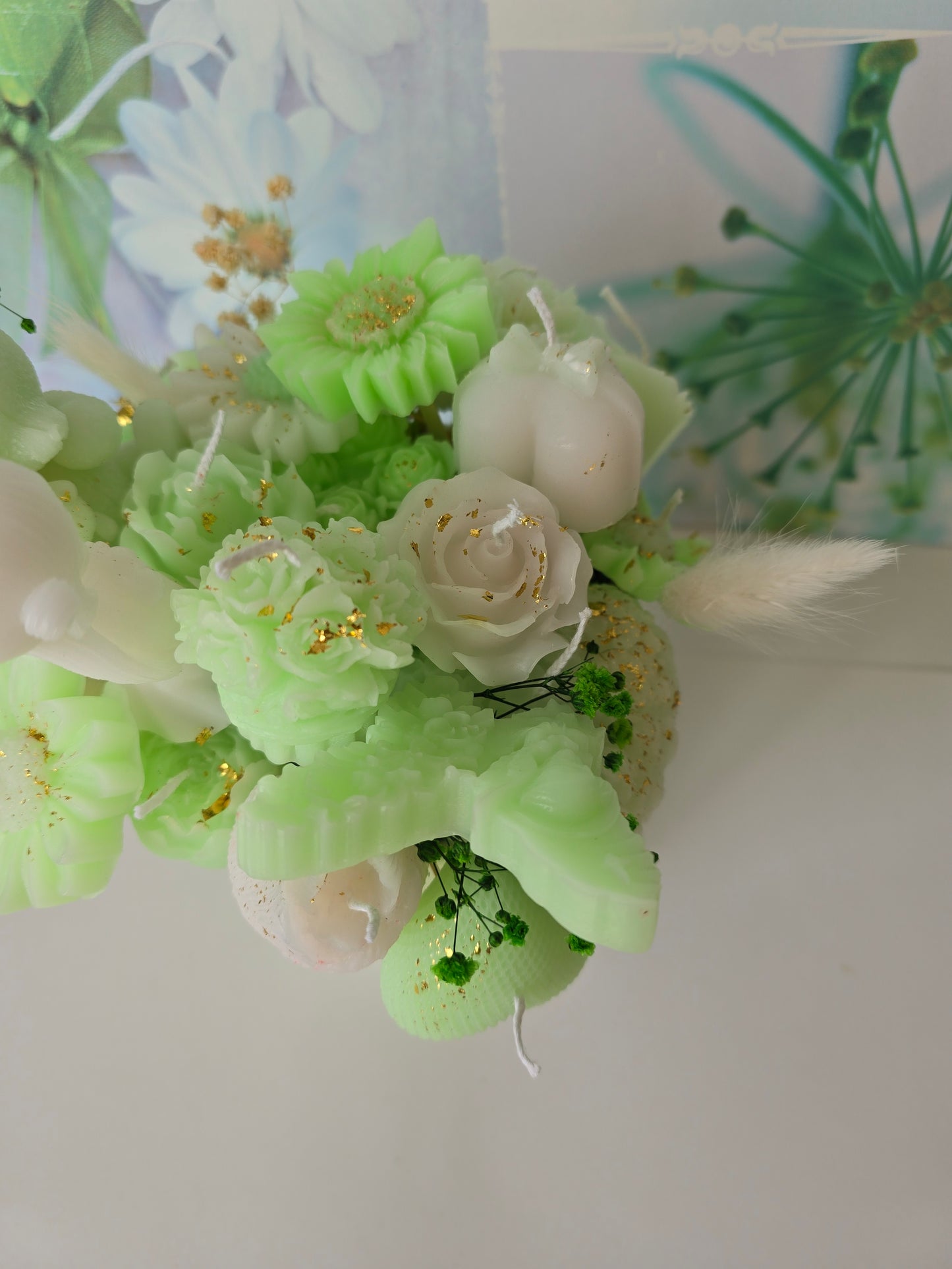 Bouquet de Bougies Ange & Fleurs