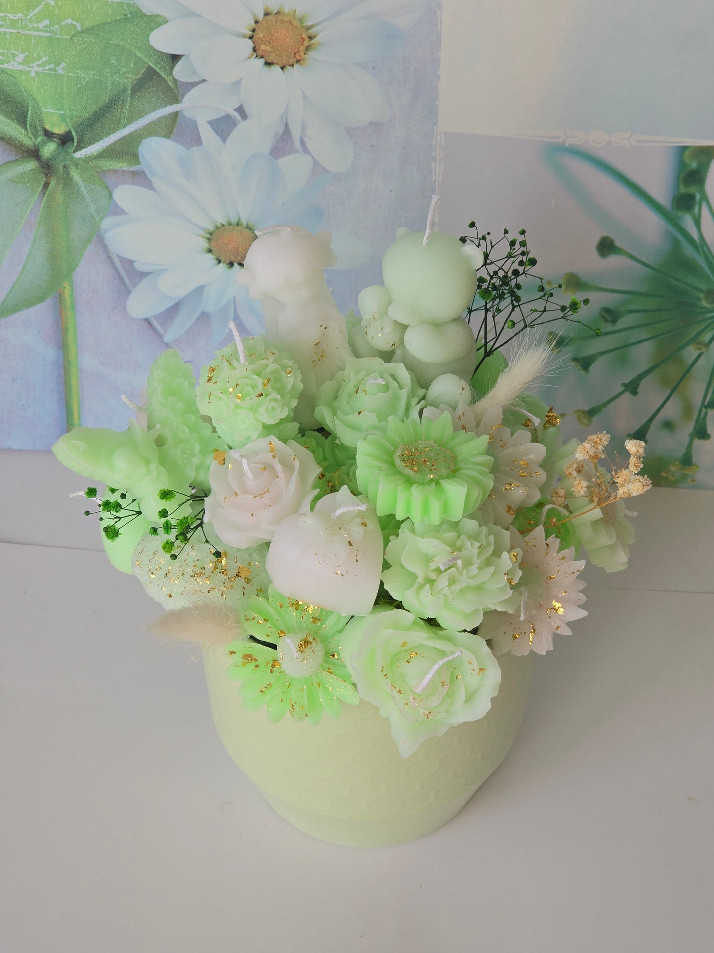 Bouquet de Bougies Ange & Fleurs