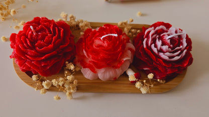 Plateau de Bougies Fleurs