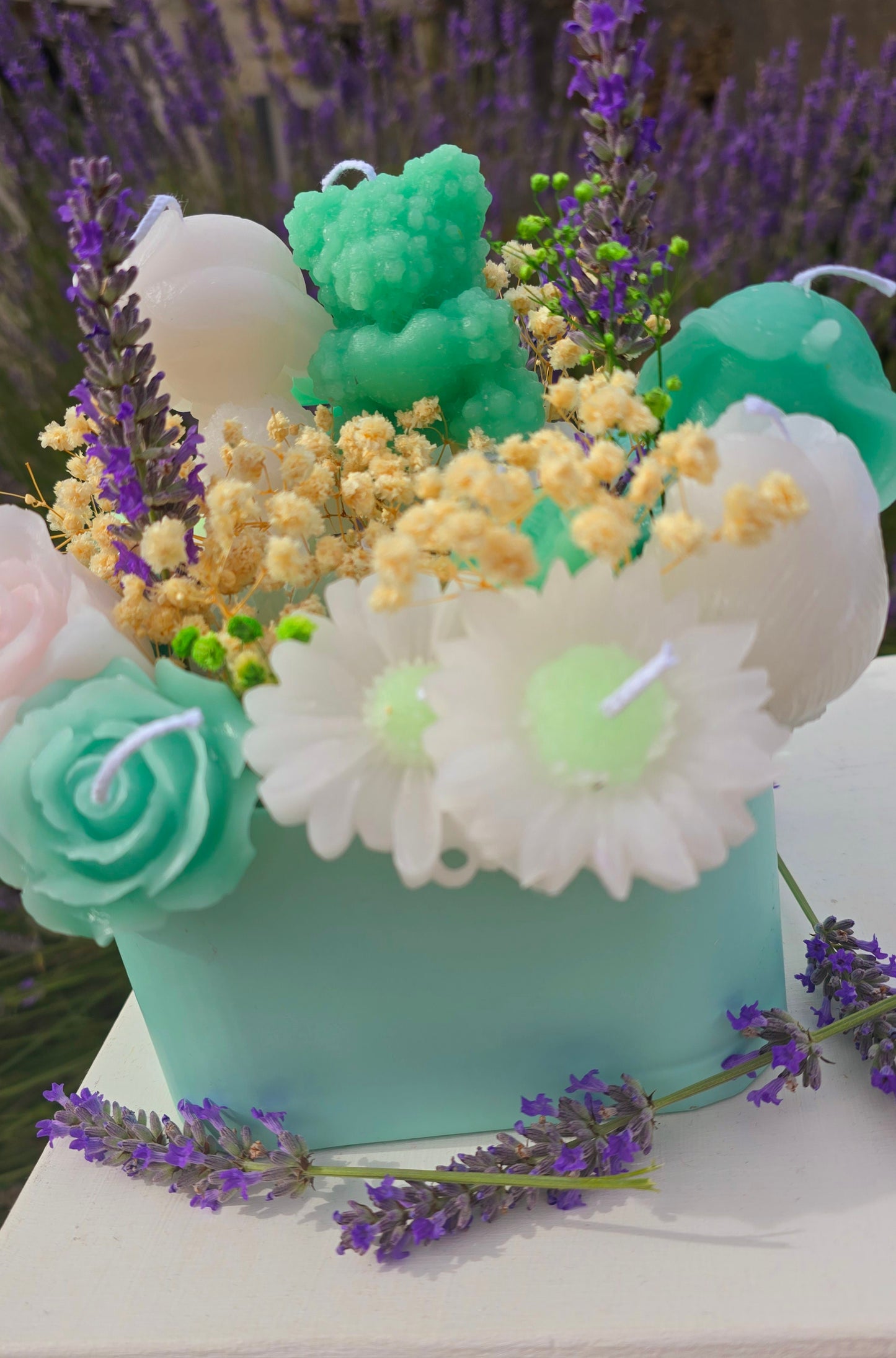 Bouquet de Bougies Ours Floral