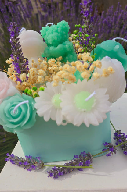 Bouquet de Bougies Ours Floral