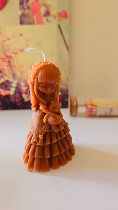 Bougie Fille au Nounours