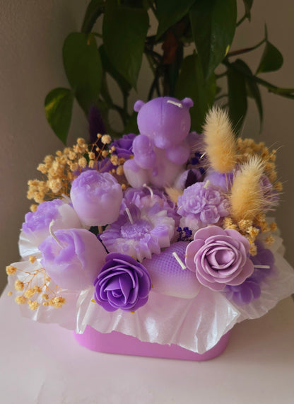 Bouquet de Bougies Ours Décoratif
