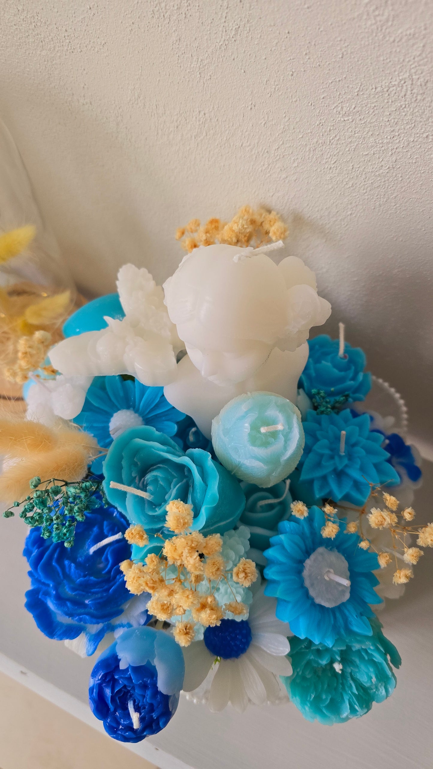 Bouquet de Bougies Buste & Fleurs