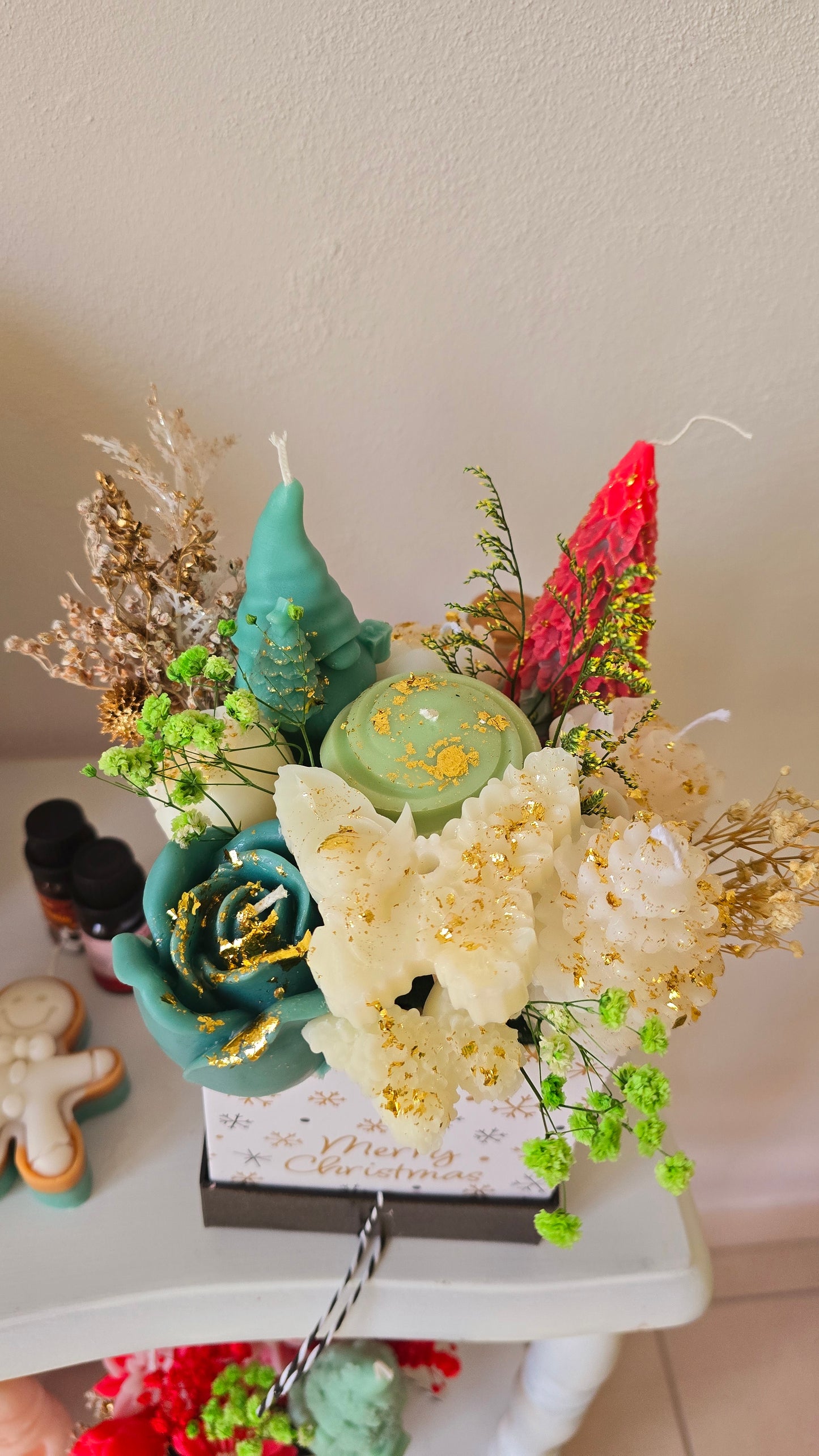 Petit Bouquet de Bougies de Noël