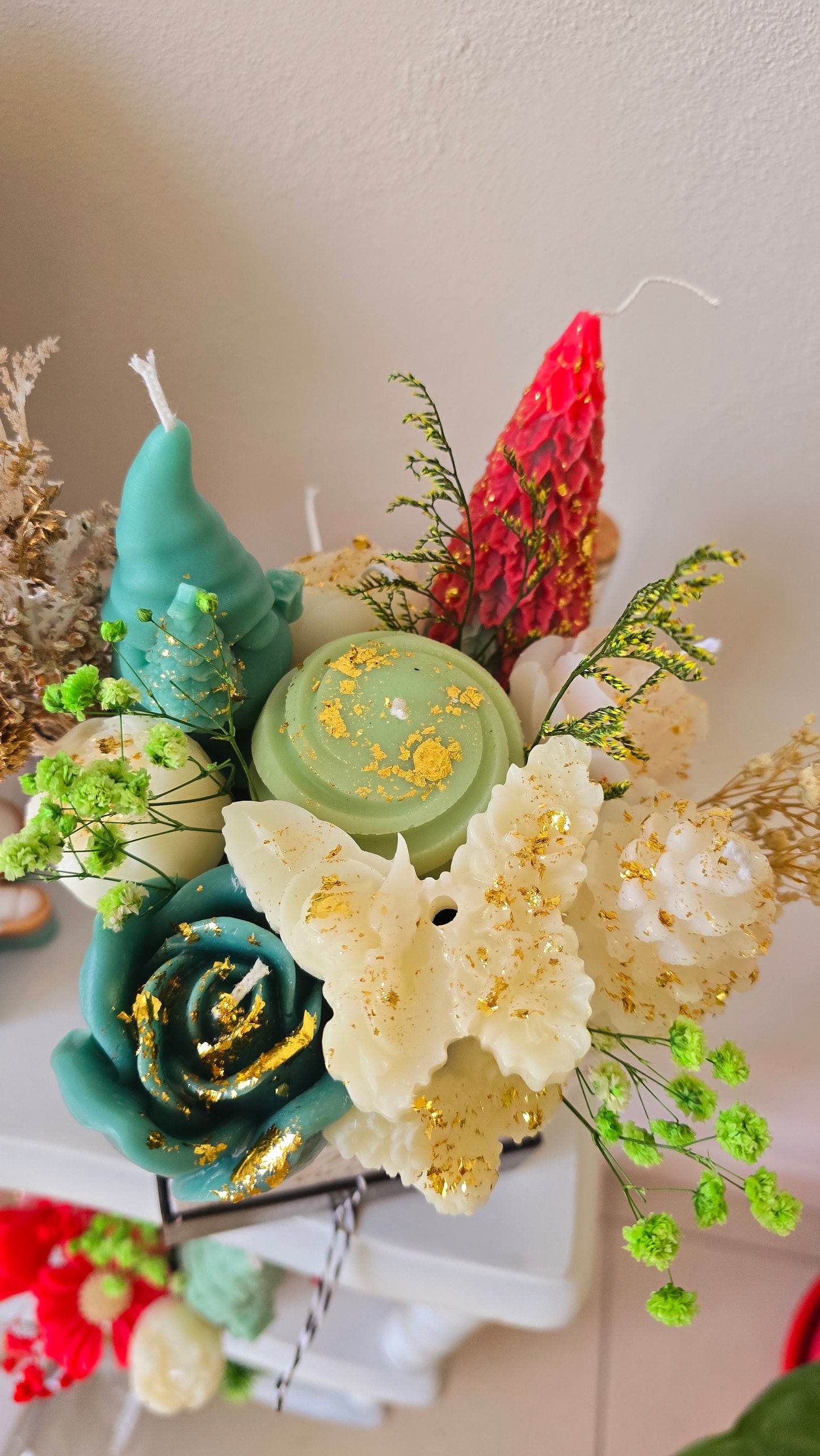 Petit Bouquet de Bougies de Noël