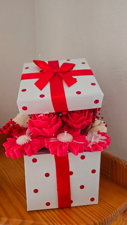 Bouquet de Bougies Sapin & Fleurs