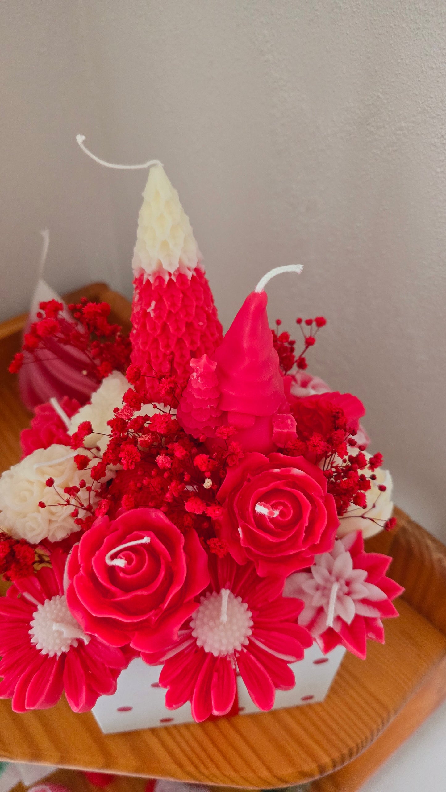 Bouquet de Bougies Sapin & Fleurs