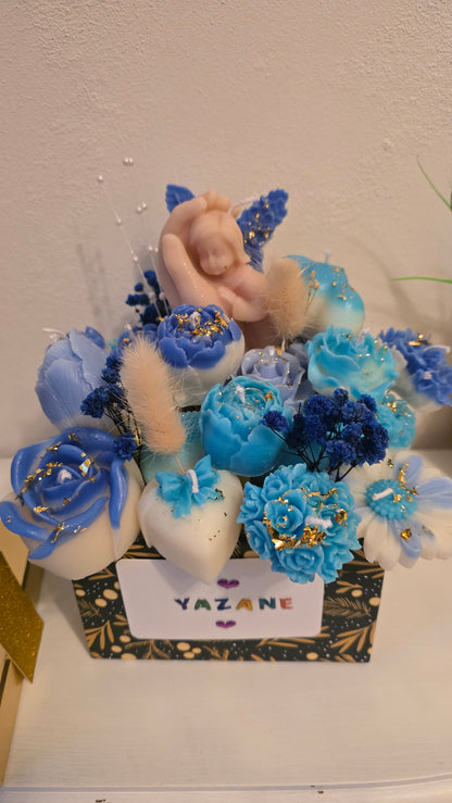 Bouquet de Bougies Tendresse & Fleurs