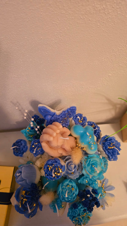 Bouquet de Bougies Tendresse & Fleurs