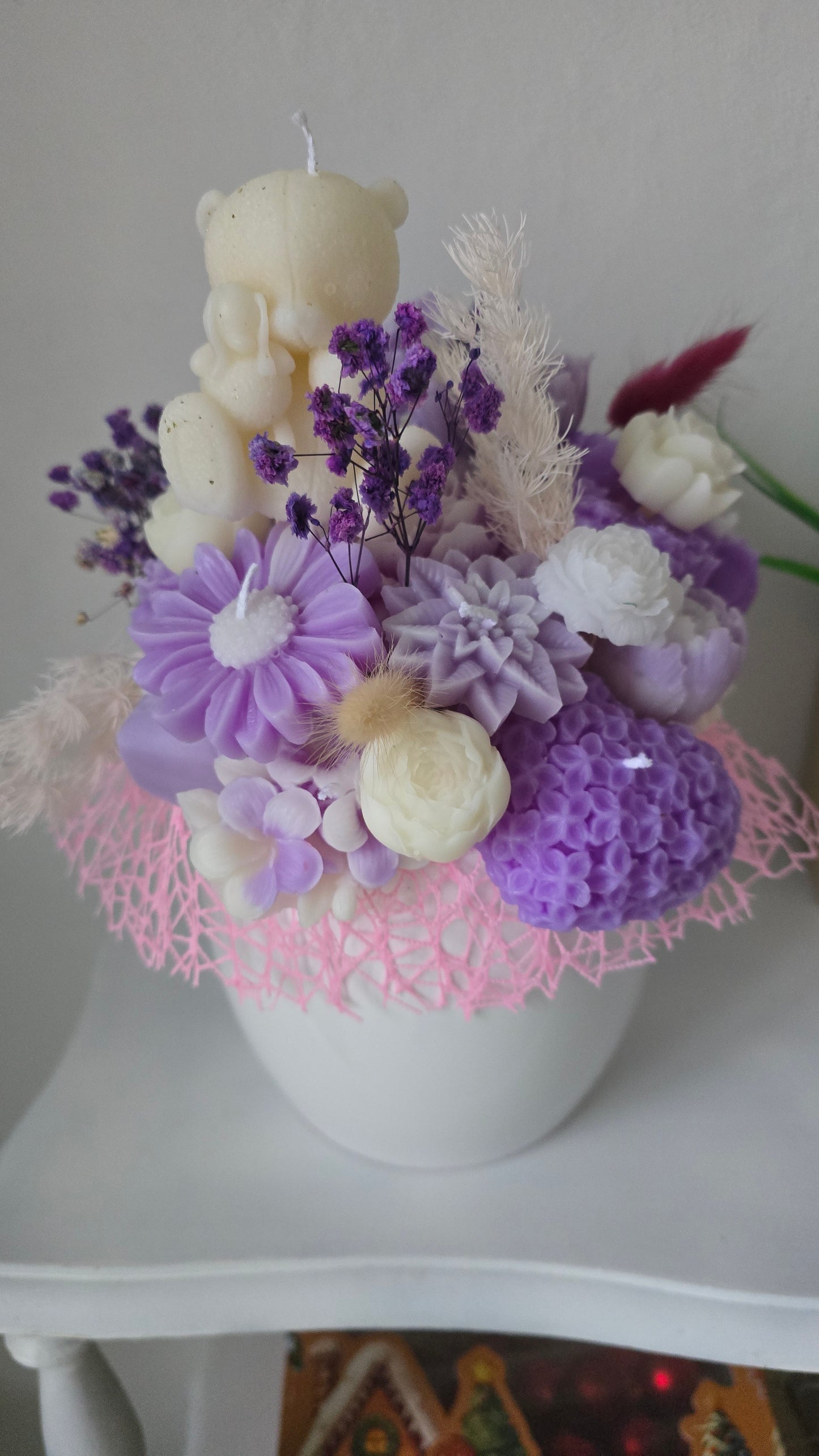 Bouquet de Bougies Ours Nature