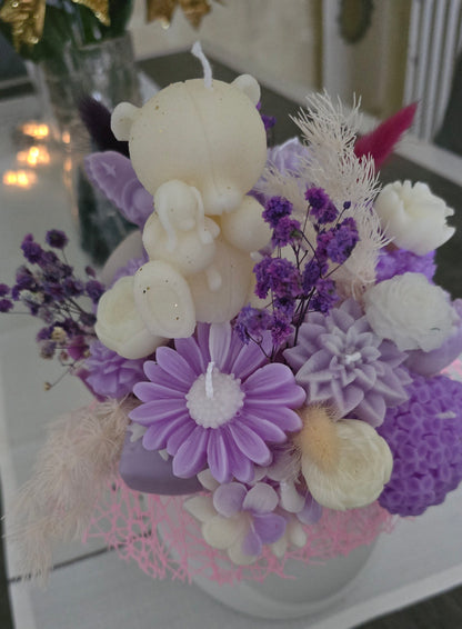 Bouquet de Bougies Ours Nature