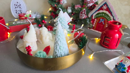Plateau de Bougies de Noël
