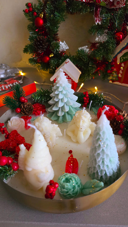 Plateau de Bougies de Noël