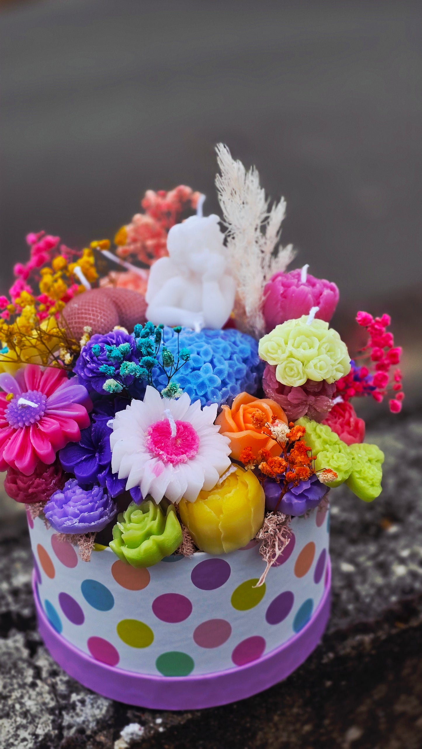 Bouquet de Bougies Ange Floral