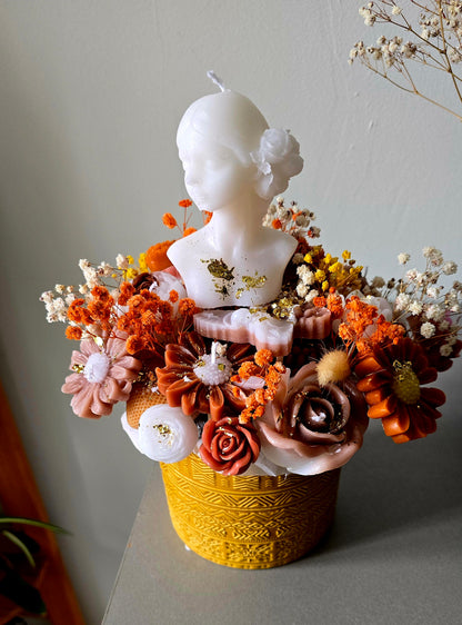 Bouquet de Bougies Buste Floral