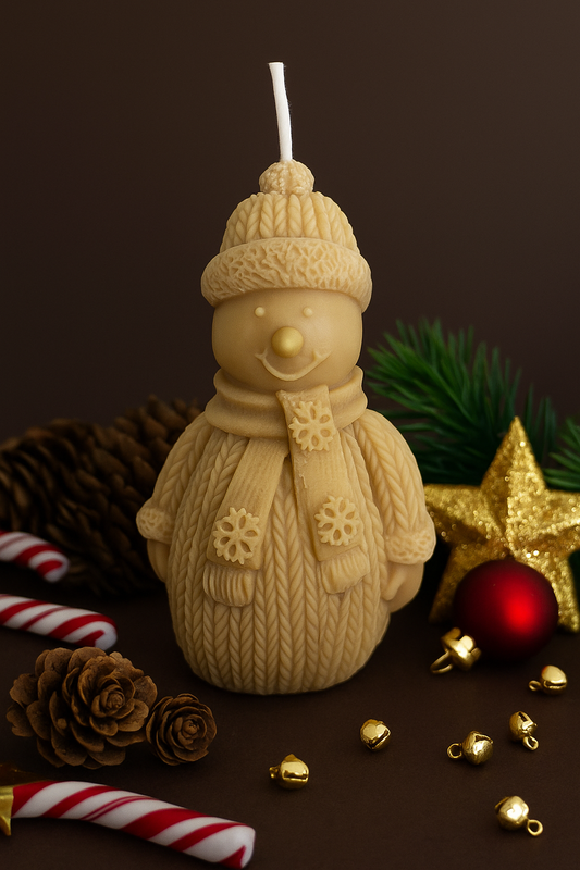 Bougie Bonhomme de neige