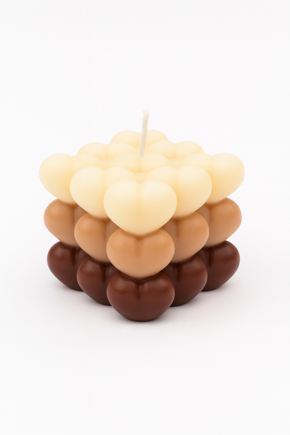 Bougie Carré de Coeurs