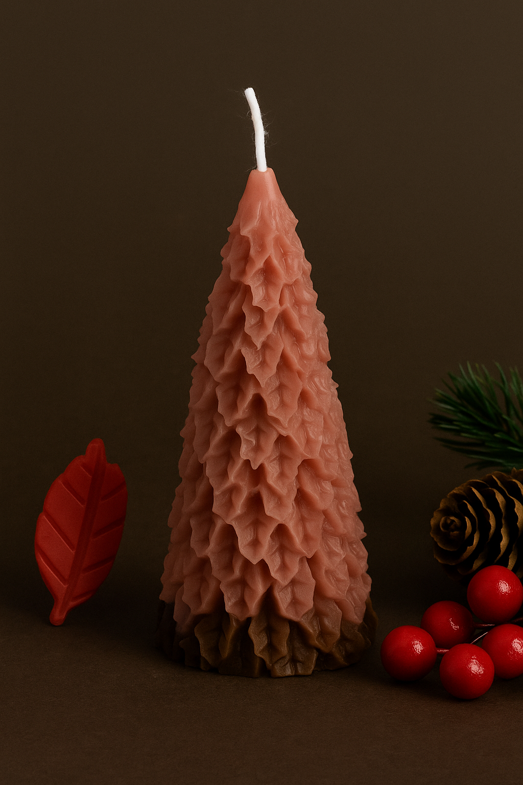 Bougie Sapin Givrée