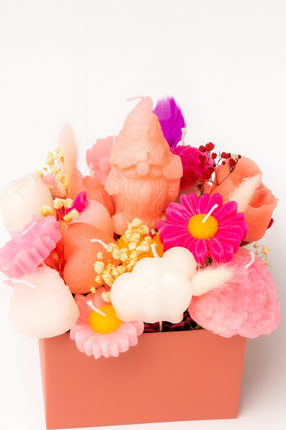 Bouquet de Bougies Gnome & Fleurs