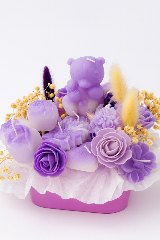 Bouquet de Bougies Ours Décoratif