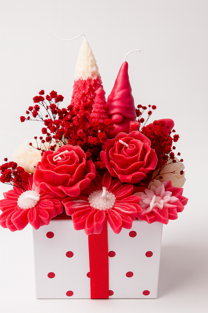 Bouquet de Bougies Sapin & Fleurs
