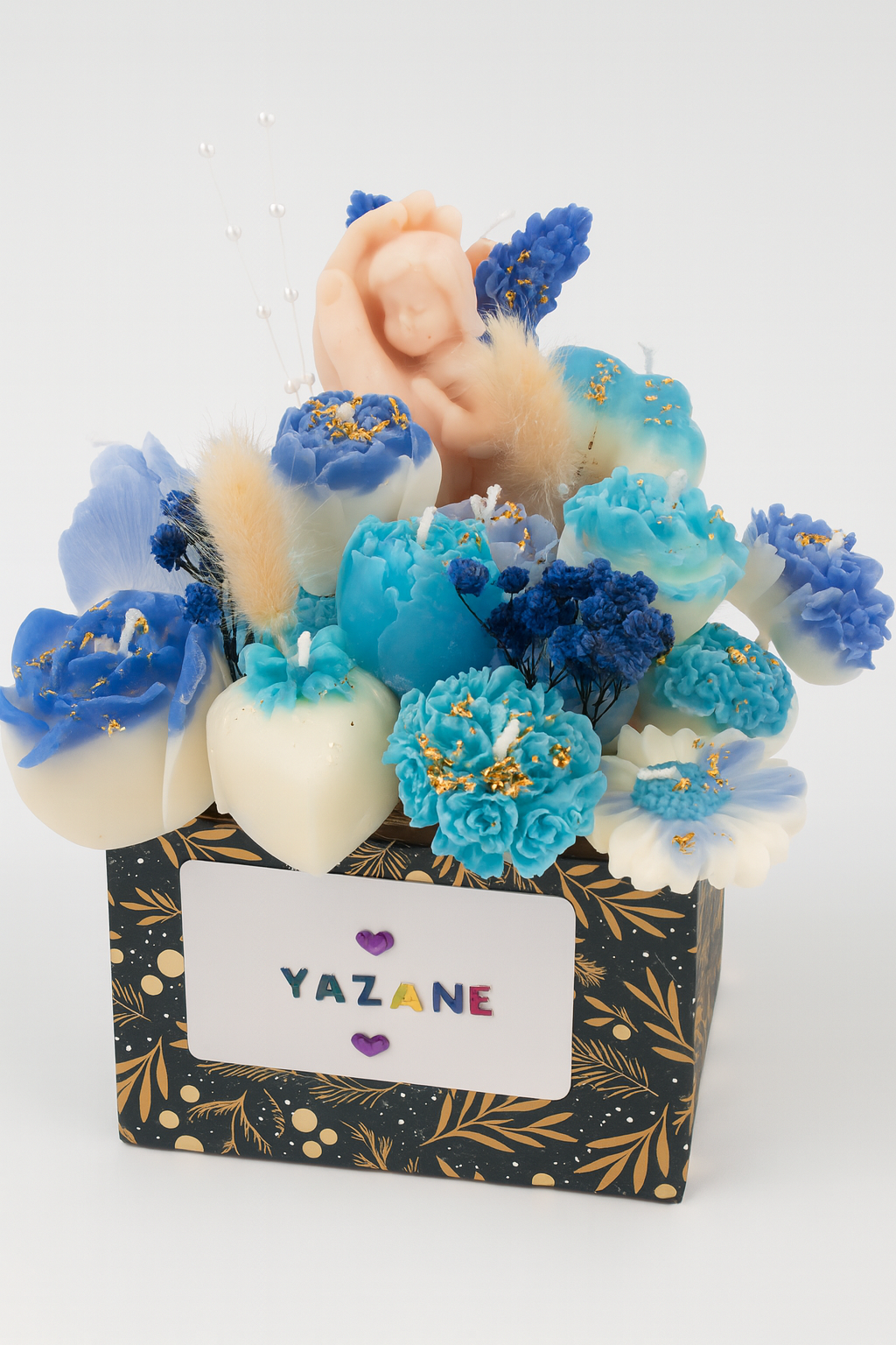 Bouquet de Bougies Tendresse & Fleurs