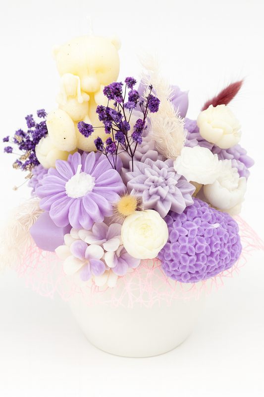 Bouquet de Bougies Ours Nature