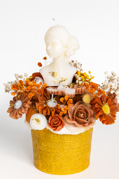 Bouquet de Bougies Buste Floral