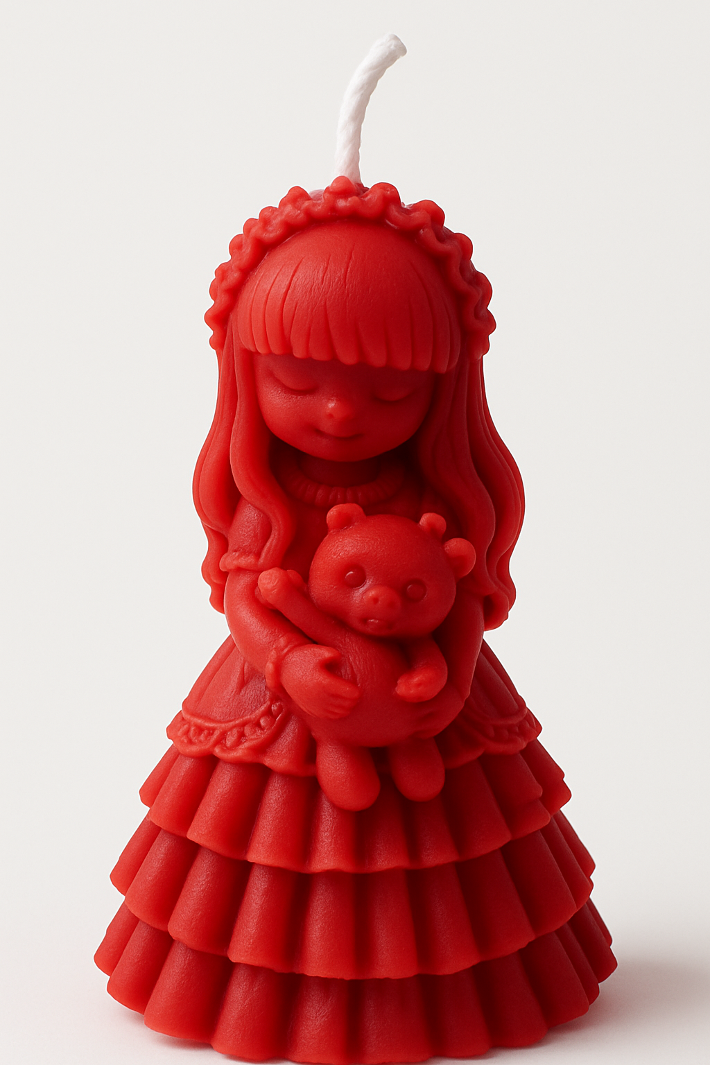 Bougie Fille au Nounours