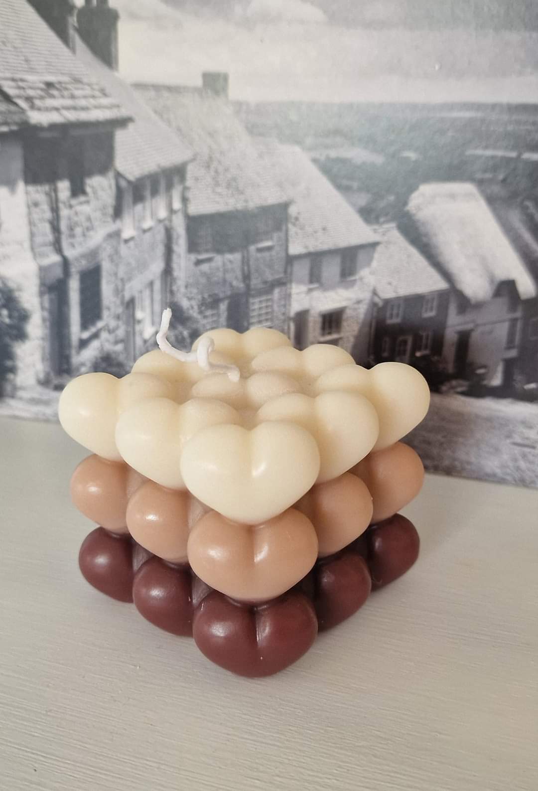 Bougie Carré de Coeurs